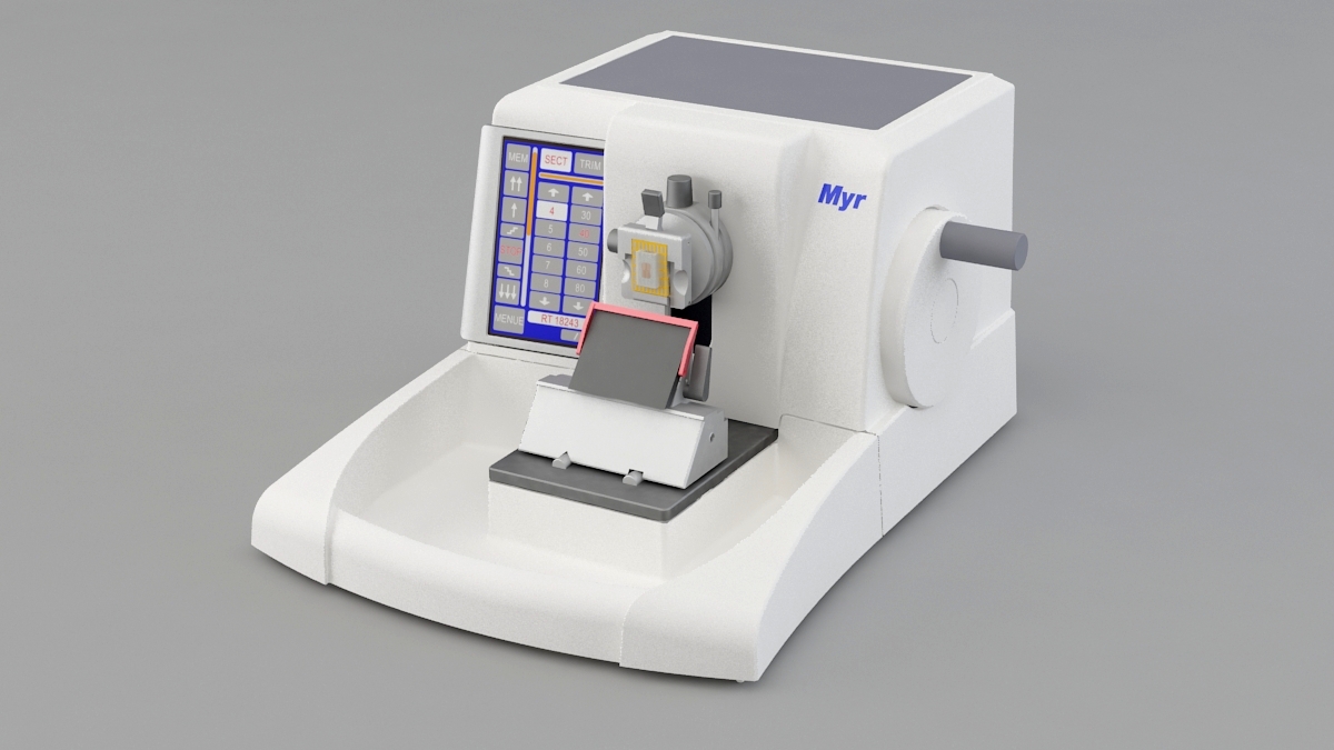 Semi-Automated Rotary Microtome